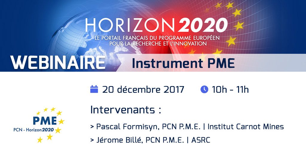 Webinaire Instrument PME H2020 - 20 décembre 2017