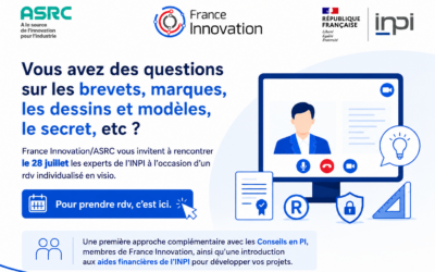 Vous avez des questions sur les brevets, marques, dessins, modèles, secret, etc. ?